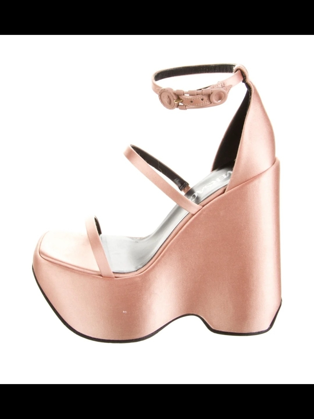 🖤 VERSACE WEDGE CHUNKY 🤎 WOMENS HEELS